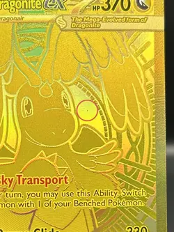 Mega Dragonite EX 295/217 Gold Mega Hyper Rare Pokemon Ascended Heroes NM #A - Image 3
