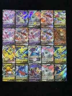 2024 Pokemon TCG S-Chinese Enamorus V Heatran VMAX Zeraora V Holo Lot*20 BL25 - Image 1