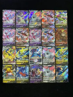 2024 Pokemon TCG S-Chinese Enamorus V Heatran VMAX Zeraora V Holo Lot*20 BL25 - Image 2