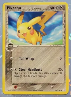 Pokemon 79/110 EX Holon Phantoms Pikachu Delta Species NM - Image 1