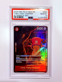 One Piece Extra Booster (EB-02)- Tony Tony.Chopper Alternate Alt Art Foil PSA 10 - Image 1