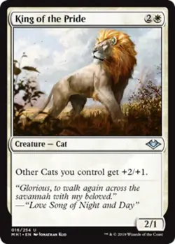 MTG magic cards 1x King of the Pride Modern Horizons NM-Mint, English - Image 1