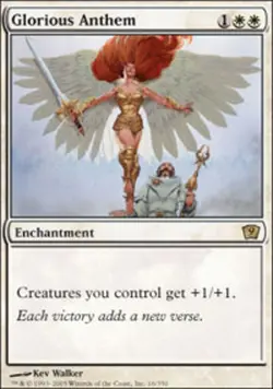 mtg magic glorious anthem 9 th edition FRENCH vf fr Antienne glorieuse - Image 1