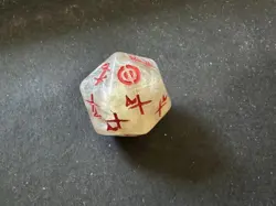 MTG Phyrexia: All Will Be One Phyrexian D20 Spindown Die RED/WHITE - Image 1