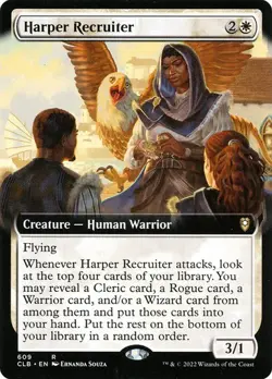 NM Extended Art Harper Recruiter, MTG, Baldur's Gate, Magic the Gathering, 609 - Image 1