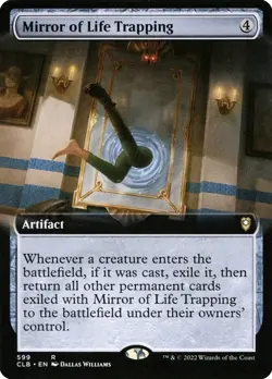 NM Extended Art Mirror of Life Trapping, MTG, Baldur's Gate, Magic, 599 - Image 1