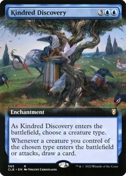 NM Extended Art Kindred Discovery, MTG, Baldur's Gate, Magic the Gathering, 565 - Image 1