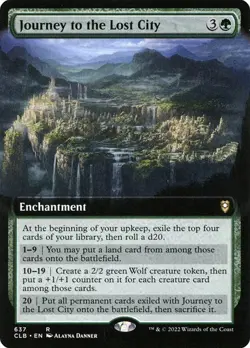 NM Extended Art Journey to the Lost City, MTG, Baldur's Gate, Magic, 637 - Image 1