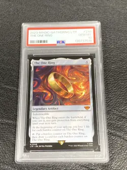 B6 PSA 10 - The One Ring - 2023 MTG Lord of the Rings LOTR #246 - GEM MINT - Image 1