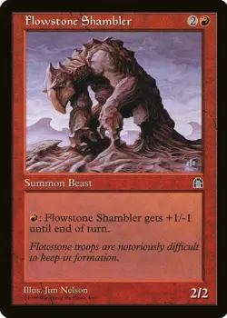X 1 Flowstone Shambler Stronghold 086 MTG Magic The Gathering - Image 1