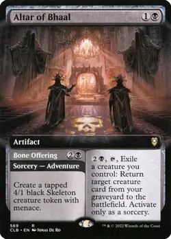 NM Extended Art Altar of Bhaal, MTG, Baldur's Gate, Magic the Gathering, 569 - Image 1