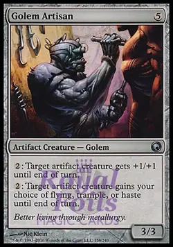 Golem Artisan 2x FOIL SOM MTG Scars of Mirrodin Uncommon MINT artifact - Image 1