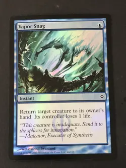 Vapor Snag Foil X1 New Phyrexia Ex+ Condition See Pics Front Back - Image 1