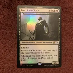 Post Son of Rich K'rrik Son of Yawgmoth (Post Malone) Secret Lair Drop Foil MTG - Image 1