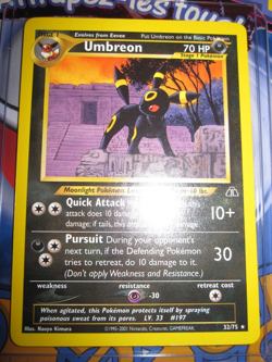 POKEMON NEO DISCOVERY (◕‿◕✿) ENGLISH UMBREON 32/75 RARE UNLIMITED MINT - Image 1