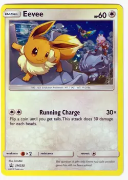 Eevee Promo SM Promos SM235 LP Pokemon TCG Cosmos Holo - Image 1
