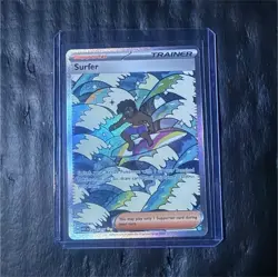 Pokemon Surfer Full Art Holo Trainer-Supporter Card ASC 293/217 - Image 1