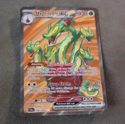 Pokemon Hydrapple EX 156/142 SV07: Stellar Crown Ultra Rare Full Art Holo 330 HP - Image 1
