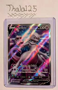 Mewtwo V SWSH229 Promo Full Art Holo SWSH: Sword & Shield Pokemon TCG Card - Image 1