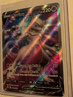 Mewtwo V SWSH229 Promo Full Art Holo SWSH: Sword & Shield Pokemon TCG Card - Image 2