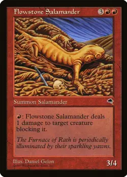 X 1 Flowstone Salamander NM Tempest MTG Magic The Gathering - Image 1