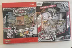 Pokemon TCG Scarlet and Violet Black Bolt White Flare Binder Collection Sealed - Image 1