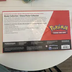 Pokemon TCG Scarlet and Violet Black Bolt White Flare Binder Collection Sealed - Image 2