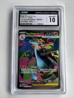 Pokemon Mega Charizard X Ex Phantasmal Flames 109/094 Ultra Rare Holo - Image 1