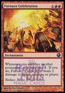 Furnace Celebration 2x FOIL SOM MTG Scars of Mirrodin Uncommon MINT red - Image 1