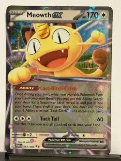Meowth ex 062/088 Double Rare NM - ME: Perfect Order Pokemon TCG - Image 1