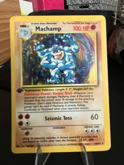Pokemon Machamp Deck Exclusives 1st Edition Holo Rare 008/102 100 HP English - Image 1