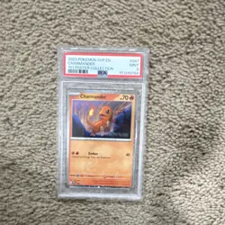 Pokemon TCG Charmander 047 SV Promo Cosmos Holo English PSA 9 Graded 2023 - Image 1