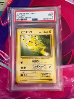 Pikachu No. 025 Japanese Toyota 1997 Promo PSA Graded 9 Japanese Pokemon TCG - Image 1