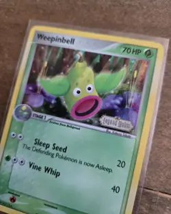 Pokemon TCG Weepinbell Reverse Holo Uncommon Legend Maker 47/92 2006 Card - Image 2