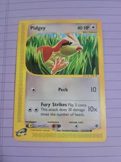 Pokemon TCG Pidgey 123/165 Expedition Base Set Regular NM front LP back - Image 1
