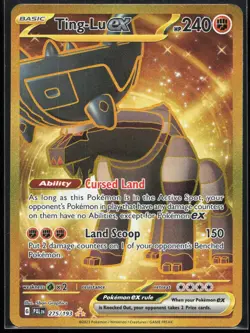Pokemon Ting-Lu ex SV02: Paldea Evolved 275/193 Hyper Rare NM - Image 1
