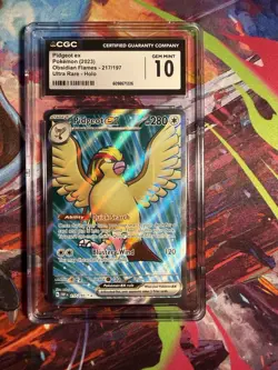 Pidgeot ex 217/197 Obsidian Flames FA Ultra Rare Holo Pokemon - CGC 10 GEM MINT - Image 1