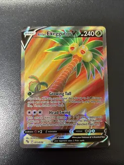 Alolan Exeggutor V (Full Art) 071/078 Pokemon GO Holo - Image 1