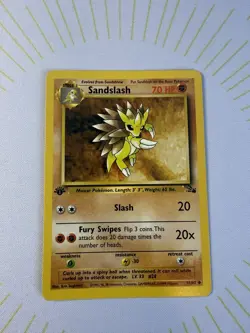 Pokemon TCG : Sandslash - Fossil 1st Edition 41/62 Non Holo WOTC NM ✨ - Image 2