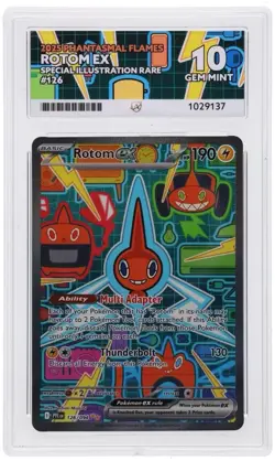 Pokemon TCG Phantasmal Flames Rotom ex 126/094 SIR ACE 10 - Perfect Subs ⭐ - Image 1