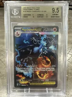 Mega Charizard X ex SIR Pokemon Phantasmal Flames 125/094 BGS 9.5 Gem Mint CLEAN - Image 1