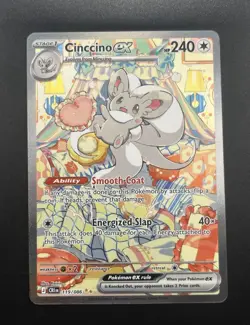 Pokemon TCG Chaos Rising Cinccino ex Special Illustration Rare 119/086 NM - Image 1