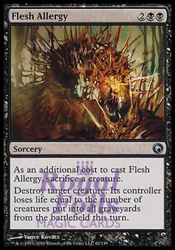 Flesh Allergy 2x FOIL SOM MTG Scars of Mirrodin Uncommon MINT black - Image 1