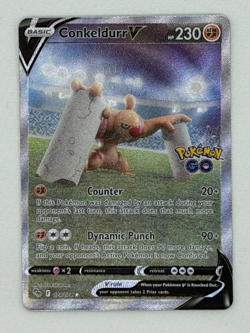Conkeldurr V (Alternate Full Art) 074/078 Pokemon GO Holo - NEAR MINT - Image 2