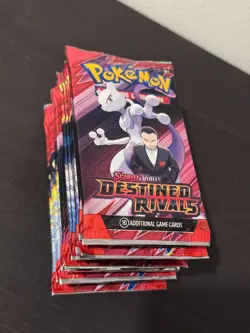 Pokemon TCG Scarlet & Violet Destined Rivals 15 Sealed Booster Packs Lot New - Image 1