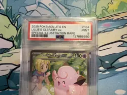 Pokemon Lillie's Clefairy ex 184/159 Journey Together Holo PSA 9 - Image 4