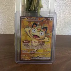 Pokemon TCG Evolutions Meowth EX 107/108 2016 EN Full Art Holo - Image 1