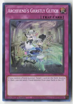 Yugioh - Archfiend's Ghastly Glitch TAMA-EN026 1st Edition - Super Rare - Image 1