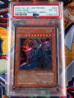 PSA 4 Dark Sage - DOD-002 - Parallel Rare - Yugioh - PSA 7 Worthy!U - Image 1
