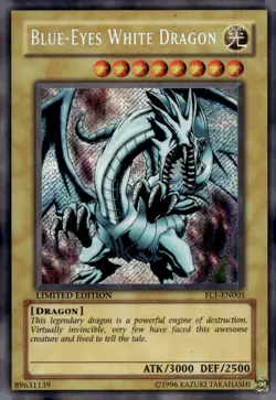 Yu-Gi-Oh! Blue-Eyes White Dragon Limited Ed. FL1-EN001 Secret Rare LP/MP x1 - Image 1
